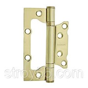 Петля накладная б/врез.RUCETTI 100x75 Золото фото