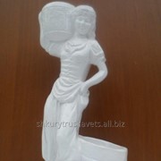 Статуэтка дева с кувшинами, белого цвета, 4 кг вага