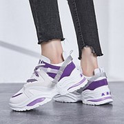 Женские кроссовки Chunky X9X Wave Runner Sneakers (White/Purple) фотография