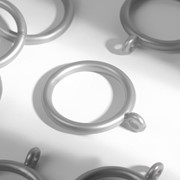 Кольцо для карниза, d = 30/39 мм, 10 шт, цвет серебряный фото