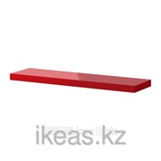 Полка навесная, глянцевый красный ЛАКК фотография
