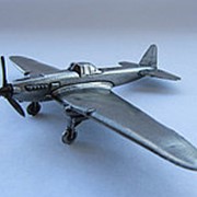 Модель коллекционная Самолет Ил-2 (олово) фотография