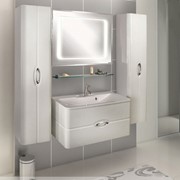 Комплект мебели для ванной ВИЧЕНЦА белая фотография