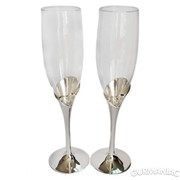 Набор бокалов для шампанского Lessner Silver Collection 2 шт (99103)
