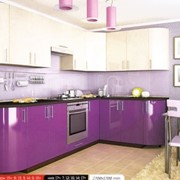Кухня “MoDa Жемчуг-Фиолет 2.7Х1.7м“ фото