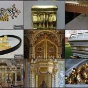 Золочение сусальным золотом фото