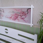 Картина Ветка Сакуры, в белой деревянной рамке фото