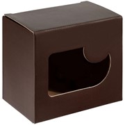 Коробка с окном Gifthouse, коричневая фотография