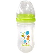 Бутылочка BABOO Baby Shower с силиконовой соской (широкая) 230 мл. 3 мес+ фото
