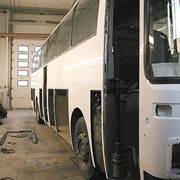Покраска автобуса с антикоррозионной обработкой днища и внутренних панелей фото