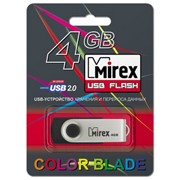 Флеш-накопители, USB Flash Mirex SWIVEL RUBBER 4GB (экопак) фото