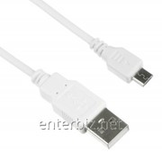 Кабель Kit USB 2.0 - Micro USB data/Charge cable 1m, White (8600USBDATWHKT), код 129068