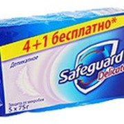 Туалетное мыло Сейфгард антибактериальное Деликатное 5х75г фотография