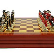 Шахматы из полистоуна “Битва при Ватерлоо “ 36*36см фотография