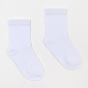 Носки детские, цвет белый, размер 14 фотография
