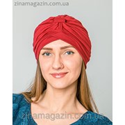 Летняя чалма бордо 2 фото