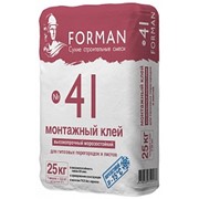 Клей для ПГП Forman 41 морозостойкий СГК 25 кг фото