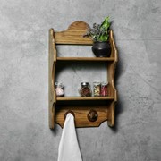 Полка кухонная 'Антик', 60х35х15 см, массива ясеня фотография