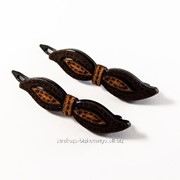 Заколка боковая (крепление как на челку), цветная замшевая, пара 230083(41) фото