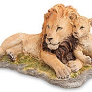 Скульптура Лев со львенком 33х15,5х19,5см. арт.WS-701 Veronese
