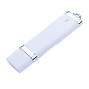 USB-флешка на 4 ГБ с покрытием soft-touch Орландо, белый фотография