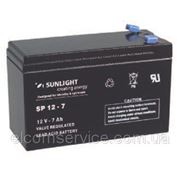 Аккумулятор 12В 7А*ч / SP 12-7 / Sunlight / AGM фото