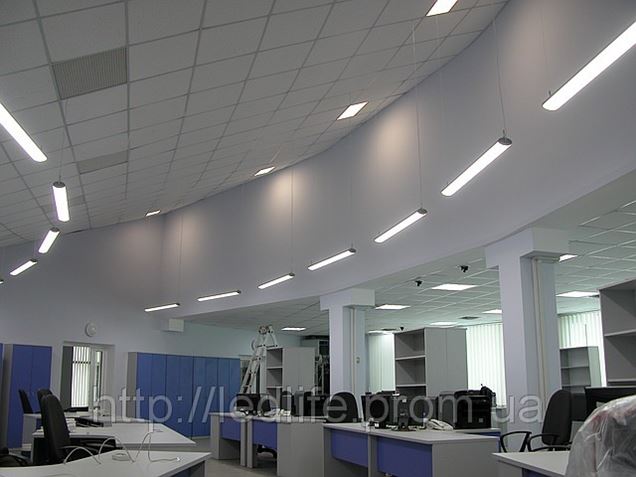 Светконсалт. Освещение торговых залов. Svetconsult luxet Office-30-me-pl5 SMD Opal. Luxet Globe u50.