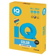 Бумага цветная IQ color, А4, 160 г/м2, 250 л., интенсив, солнечно-желтая, SY40 фото