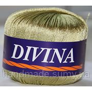Пряжа для ручного и машинного вязания DIVINA (Дивина) олива 11 фото