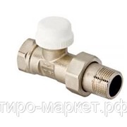 Клапан термостатический Aqualink для радиатора прямой 1/2“ г/ш фото