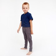 Термобельё для мальчика (кальсоны), цвет антрацит, рост 110 см фотография
