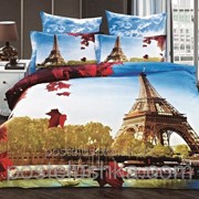 Комплект постельного белья Arya 3D Exclusive Eiffel Евро фотография