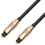 Оптический аудио кабель Toslink Premier, металические наконечники - 15 метров фото