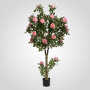 Искусственное Дерево с Розовыми Розами 195 см. фотография