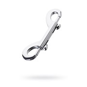 Карабин двусторонний серебристый фото