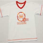 Фуфайка(футболка) детская цвет. (окант.),3560-К-10