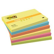 Post-it Classic Набор клейких блокнотов 3M Post-it 655-TFEN Прилив энергии, 76х127мм, 6 блоков по 100л фотография