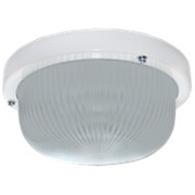 Светильник прозрачный круг белый ДПП 3хGX53 IP65 280х280х90 Ecola фотография