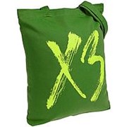 Холщовая сумка «ХЗ», ярко-зеленая фото