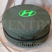 Чехол-сумка для запасного колеса Hyundai. Цвет зеленый 75х22 фотография