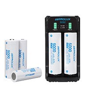 ASTROLUX® SC02 Type-C QC 3.0 Quick Charge USB Батарея Зарядное устройство Два слота для Li-ion / IMR / INR / фотография