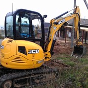 Услуги миниэкскаватора JCB фотография