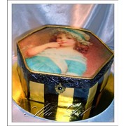 Художественный торт : Винтажная шкатулка с патиной Вес -3кг