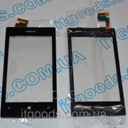 Тачскрин оригинальный / сенсор (сенсорное стекло) с рамкой для Nokia Lumia 525 (черный цвет) 2609-1 фото