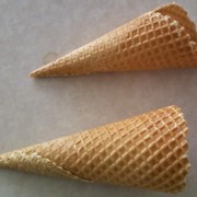 Вафельные рожки для итальянского мороженого фотография