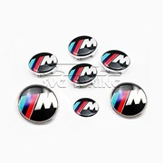 Набор эмблем M Style для BMW, в комплекте 7 шт фото