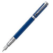 Перьевая ручка Waterman Perspective Obsession Blue CT, толщина линии F, никеле-палладий, сине-серебристый