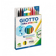 Giotto Набор мелков восковых цветных Giotto Cera Strong, ластик, точилка, картонная коробка Набор фото