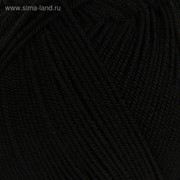 Пряжа “Diva stretch“ 92% микрофибра, 8% эластан 400м/100гр (60 черный) фото
