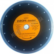 Диск алмазный турбо на болгарку EUROPA фото